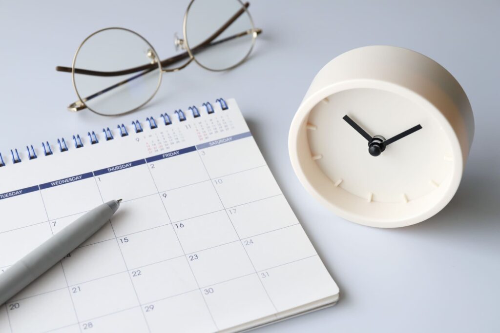 アカウントプランナーのスケジュール